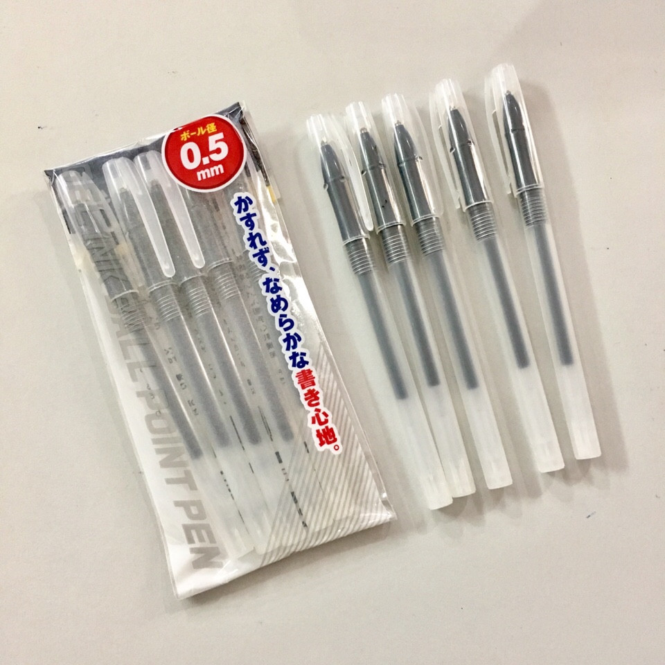 Set 5 bút bi đen- Hàng Nhật nội địa - Ảnh 4